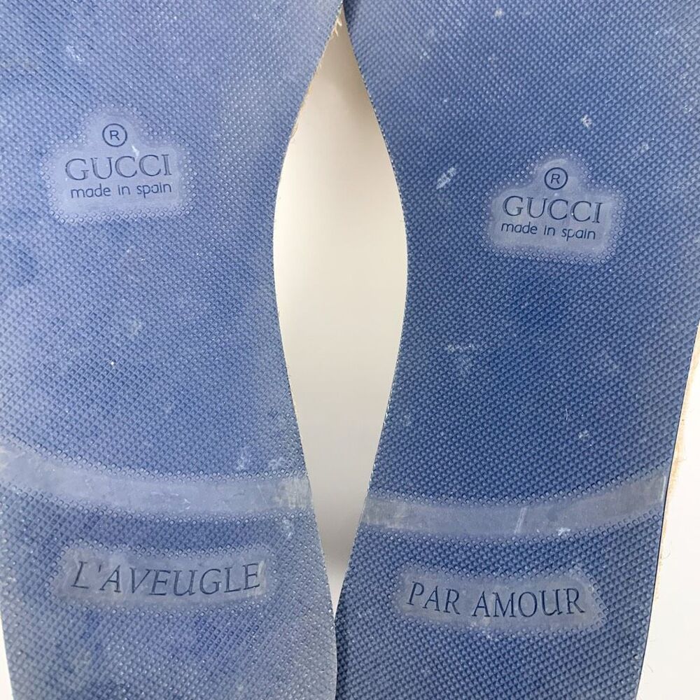 Gucci White Espadrilles with Multicolor Stripes - Picture 12 of 12